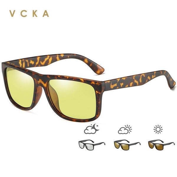 sunglasses vcka discoloration polarized men's women square night vision driving sun glasses male goggle eyewear, White;black
sunglasses vcka discoloration polarized men's women square night vision driving sun glasses male goggle eyewear, White;black