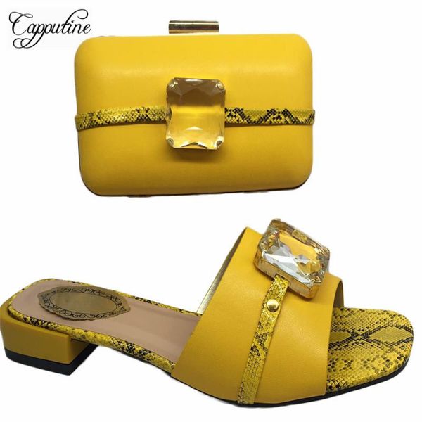 dress shoes capputine yellow color and bag sets for women italian summer pumps 7cm party with purse set, Black
dress shoes capputine yellow color and bag sets for women italian summer pumps 7cm party with purse set, Black