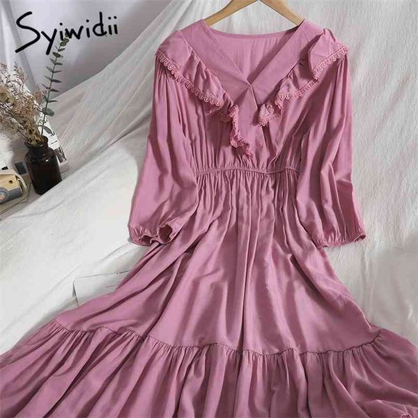 elastic high waist dresses women puff sleeve ruffles spliced v-neck a-line solid clothing summer fashion 210607, Black;gray
elastic high waist dresses women puff sleeve ruffles spliced v-neck a-line solid clothing summer fashion 210607, Black;gray