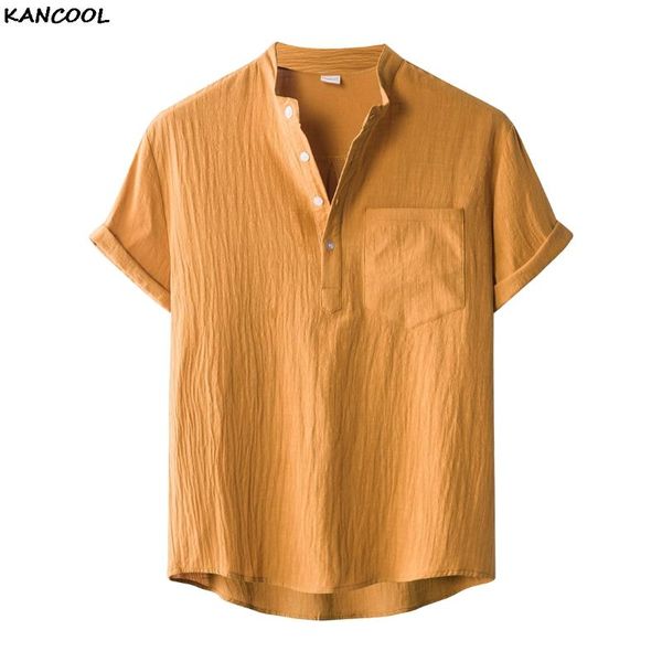 man fashion pockets loose blusas summer breathable blouse men solid color shirts short sleeve stand collar camisa 3xl men's casual, White;black
man fashion pockets loose blusas summer breathable blouse men solid color shirts short sleeve stand collar camisa 3xl men's casual, White;black