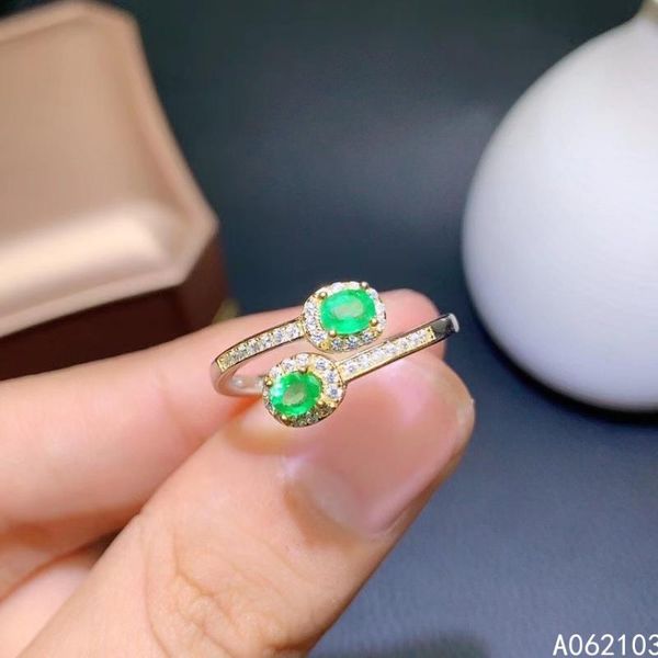 cluster rings kjjeaxcmy fine jewelry 925 sterling silver inlaid natural emerald women's fresh and simple opening gem ring support detec, Golden;silver
cluster rings kjjeaxcmy fine jewelry 925 sterling silver inlaid natural emerald women's fresh and simple opening gem ring support detec, Golden;silver