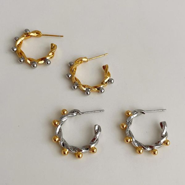 hoop & huggie ghidbk unique mini balls gold silver color hoops earrings open c-shaped geometric circle for women fashion gifts, Golden;silver
hoop & huggie ghidbk unique mini balls gold silver color hoops earrings open c-shaped geometric circle for women fashion gifts, Golden;silver