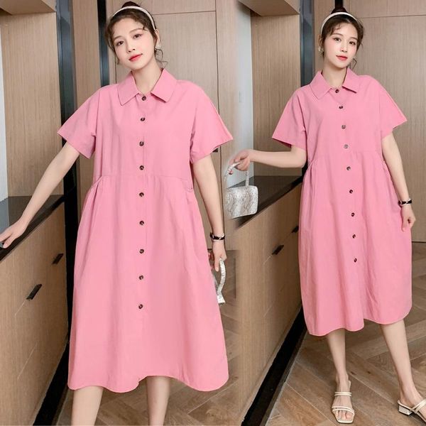 maternity dresses 767# clothes summer short sleeves midi dress solid color loose fashion pregnant women pregnancy, White
maternity dresses 767# clothes summer short sleeves midi dress solid color loose fashion pregnant women pregnancy, White