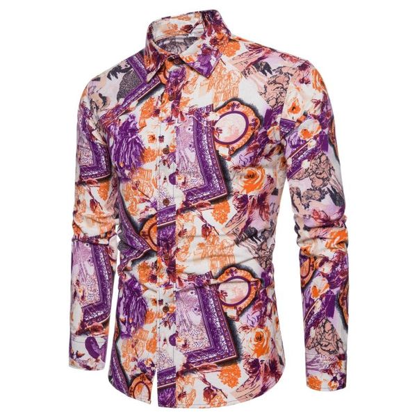 men's casual shirts 2021 large print spring and autumn european american fashion leisure long sleeves floral lapel, White;black
men's casual shirts 2021 large print spring and autumn european american fashion leisure long sleeves floral lapel, White;black