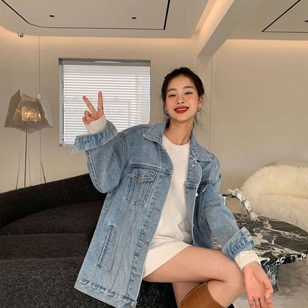 detachable hooded denim jacket women's spring and autumn casual loose style top, Black;brown
detachable hooded denim jacket women's spring and autumn casual loose style top, Black;brown