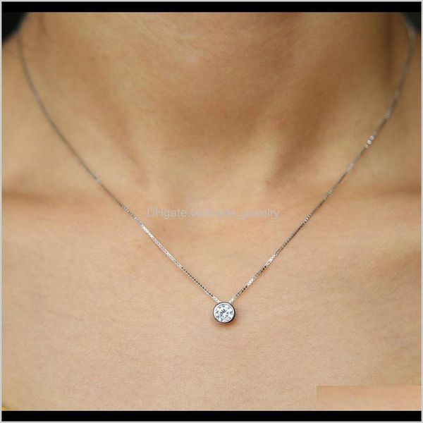 pendant necklaces & pendants jewelry latest single stone necklace fine delicate box chain 925 sterling sier bezel 5mm sparking cubic zirconi, Silver
pendant necklaces & pendants jewelry latest single stone necklace fine delicate box chain 925 sterling sier bezel 5mm sparking cubic zirconi, Silver