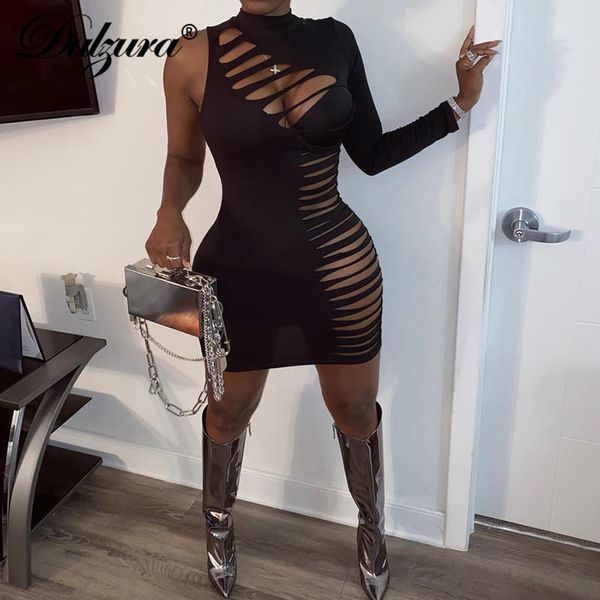 dulzura solid hollow out women mini dress hole long sleeve one shoulder bodycon streetwear 2021 autumn winter clothes club, Black;white
dulzura solid hollow out women mini dress hole long sleeve one shoulder bodycon streetwear 2021 autumn winter clothes club, Black;white