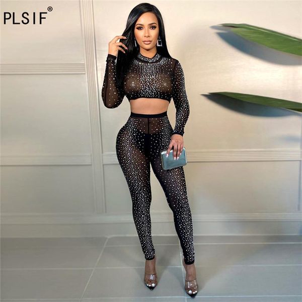 women's two piece pants women diamond long sleeve round neck short t-shirt tights street fashion trousers suit spring and autumn, White
women's two piece pants women diamond long sleeve round neck short t-shirt tights street fashion trousers suit spring and autumn, White
