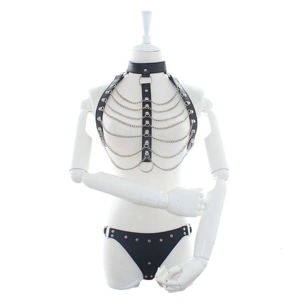 fun binding transparent queen's wear perspective chest belt chain nightclub leather clothes, Black;white
fun binding transparent queen's wear perspective chest belt chain nightclub leather clothes, Black;white