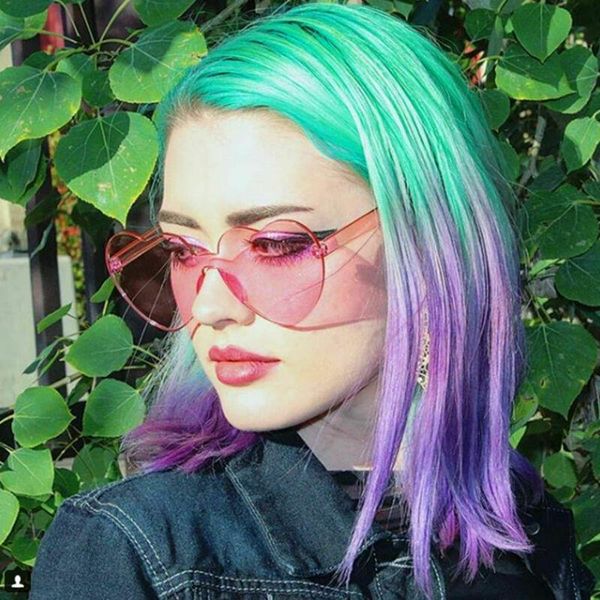 love heart shape sunglasses women rimless frame tint clear lens colorful sun glasses female red pink yellow shades travel fashion frame, Black
love heart shape sunglasses women rimless frame tint clear lens colorful sun glasses female red pink yellow shades travel fashion frame, Black