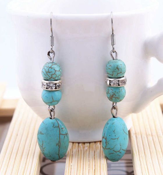 women's egg beads tibetan silver turquoise dangle chandelier earrings gstqe085 fashion gift national style women diy earring
women's egg beads tibetan silver turquoise dangle chandelier earrings gstqe085 fashion gift national style women diy earring