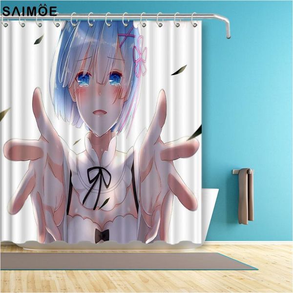 japan anime girl shower curtains cute beauty rem bathroom curtain blue white drapes waterproof bath fabric decorations
japan anime girl shower curtains cute beauty rem bathroom curtain blue white drapes waterproof bath fabric decorations