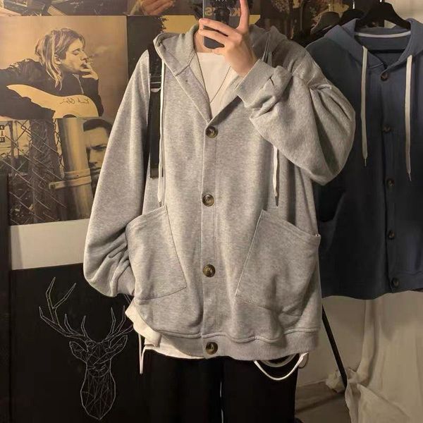 men's hoodies & sweatshirts soild cardigan sweatershirt fashion autumn winter long sleeve casual loose splicing hooded, Black
men's hoodies & sweatshirts soild cardigan sweatershirt fashion autumn winter long sleeve casual loose splicing hooded, Black