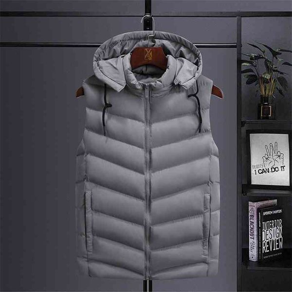winter men warm thick vest sleeveless jacket casual korean streetwear plus size thicken hooded waistcoat 6xl male 210923, Black;white
winter men warm thick vest sleeveless jacket casual korean streetwear plus size thicken hooded waistcoat 6xl male 210923, Black;white