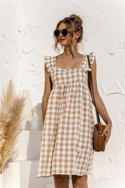 maternity dresses ruffles skirt with square collar casual plaid sleevless clothes dress summer fashion pregnant 2021, White
maternity dresses ruffles skirt with square collar casual plaid sleevless clothes dress summer fashion pregnant 2021, White
