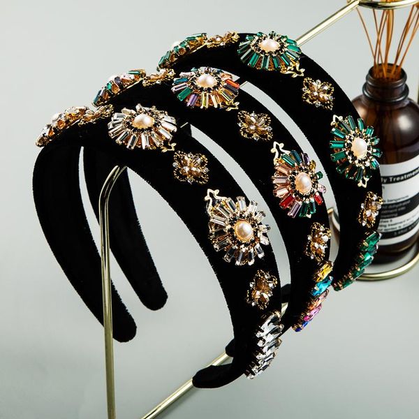 baroque delicate colorful crystal velvet headband for woman luxurious simulated pearl hair hoop bridal wedding party headpiece clips & barre, Golden;silver
baroque delicate colorful crystal velvet headband for woman luxurious simulated pearl hair hoop bridal wedding party headpiece clips & barre, Golden;silver