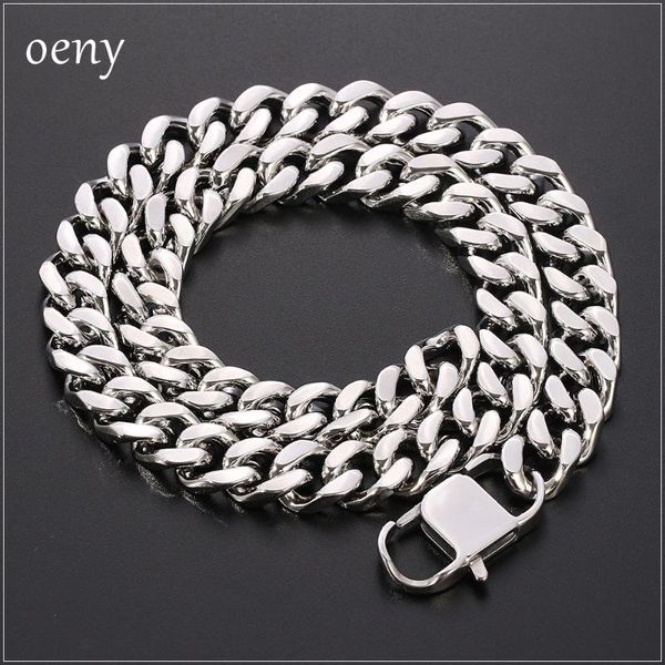chains oeny rock hiphop jewelry miami titanium steel cuban 12mm chain tide brand hip hop iced out men's encrypted necklace, Silver
chains oeny rock hiphop jewelry miami titanium steel cuban 12mm chain tide brand hip hop iced out men's encrypted necklace, Silver
