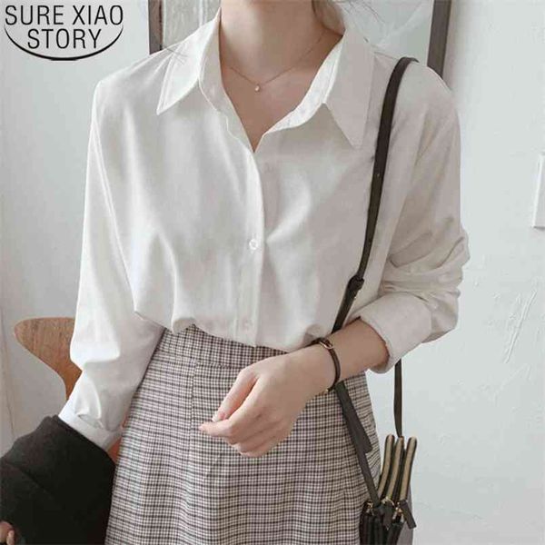 autumn solid chiffon shirts loose elegant fashion blouses women office lady casual long sleeve lapel 11362 210506, White
autumn solid chiffon shirts loose elegant fashion blouses women office lady casual long sleeve lapel 11362 210506, White