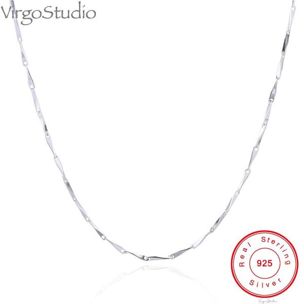 sterling silver non-allergenic and anti-fading necklace, simple no pendant twisted chain, 0.8mm chains
sterling silver non-allergenic and anti-fading necklace, simple no pendant twisted chain, 0.8mm chains