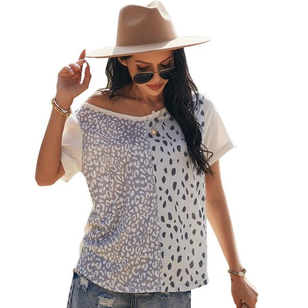 women's t-shirt donsignet fashion casual v-neck turret stitching pastoral holiday style short-sleeved woman tshirts, White
women's t-shirt donsignet fashion casual v-neck turret stitching pastoral holiday style short-sleeved woman tshirts, White