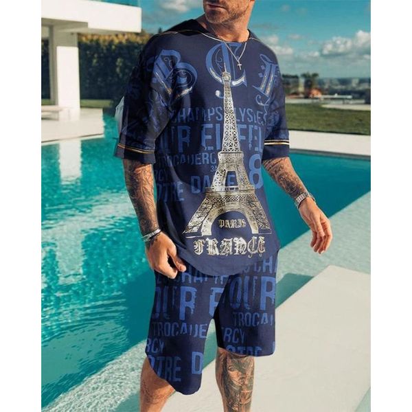 tower pattern men's sports suit short-sleeved t-shirt with shorts, comfortable, breathable and dry, daily leisure sports, Gray
tower pattern men's sports suit short-sleeved t-shirt with shorts, comfortable, breathable and dry, daily leisure sports, Gray
