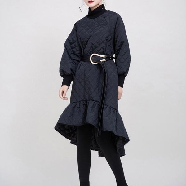casual dresses gothic plaid asymmetric dress 2021 autumn winter loose ruffled fishtail warm sweet chic european, Black;gray
casual dresses gothic plaid asymmetric dress 2021 autumn winter loose ruffled fishtail warm sweet chic european, Black;gray