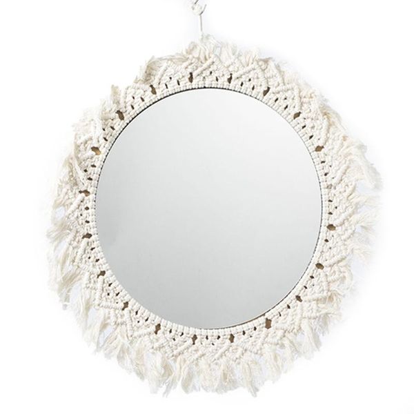 mirrors handmade woven hanging wall mirror bohemian cotton rope macrame fringe decor 2xpe
mirrors handmade woven hanging wall mirror bohemian cotton rope macrame fringe decor 2xpe
