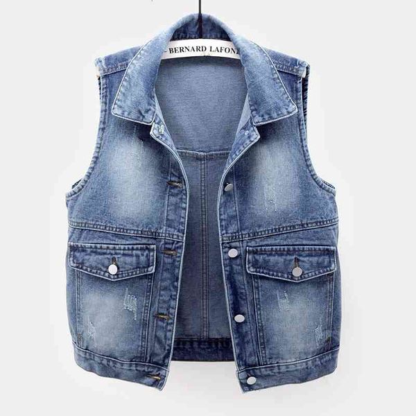 jacket 2021 spring autumn korean big pocket slim short denim vest women waistcoat blue frayed jeans vests sleeveless jacket coat female, Black;brown
jacket 2021 spring autumn korean big pocket slim short denim vest women waistcoat blue frayed jeans vests sleeveless jacket coat female, Black;brown