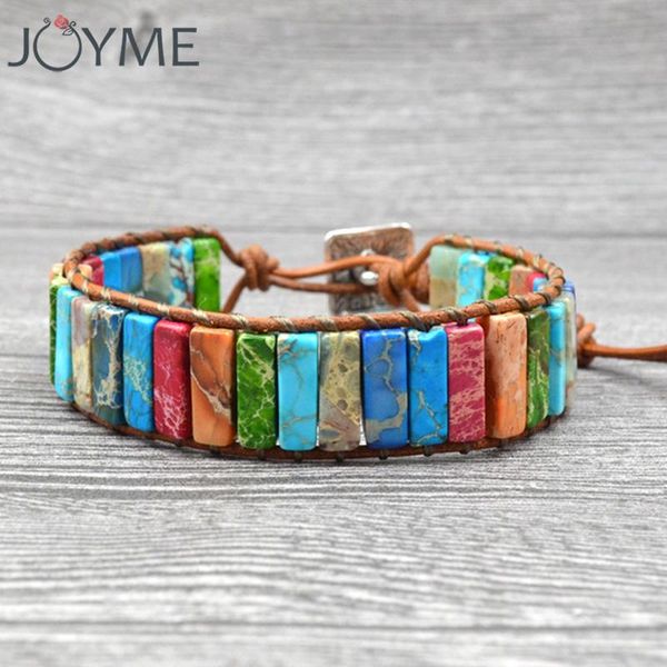 charm bracelets joyme 7 chakra bracelet handmade multi color natural stone tube beads vintage leather for yoga drop, Golden;silver
charm bracelets joyme 7 chakra bracelet handmade multi color natural stone tube beads vintage leather for yoga drop, Golden;silver
