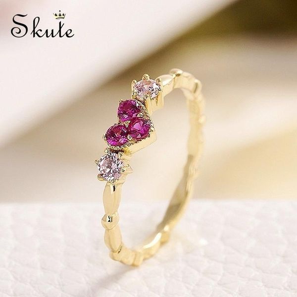 wedding rings skute exquisite rose red crystal heart shape engagement for women cz zircon crown ring romantic gifts, Slivery;golden
wedding rings skute exquisite rose red crystal heart shape engagement for women cz zircon crown ring romantic gifts, Slivery;golden