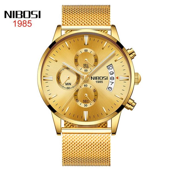 wristwatches nibosi fashion chronograph watch men waterproof date clock sport mens quartz wristwatch relogio masculino, Slivery;brown
wristwatches nibosi fashion chronograph watch men waterproof date clock sport mens quartz wristwatch relogio masculino, Slivery;brown
