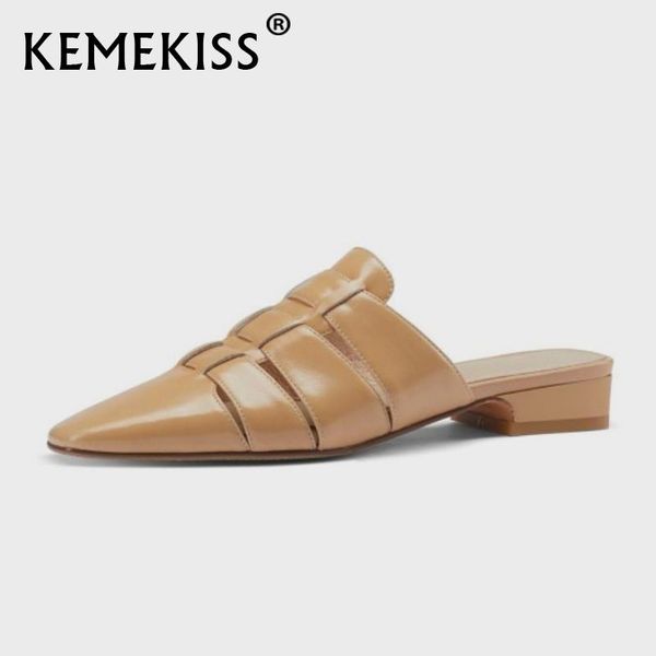 slippers kemekiss real leather women street fashion summer shoes for women's home casual sandals lady 2021 footwear size 34-39, Black
slippers kemekiss real leather women street fashion summer shoes for women's home casual sandals lady 2021 footwear size 34-39, Black