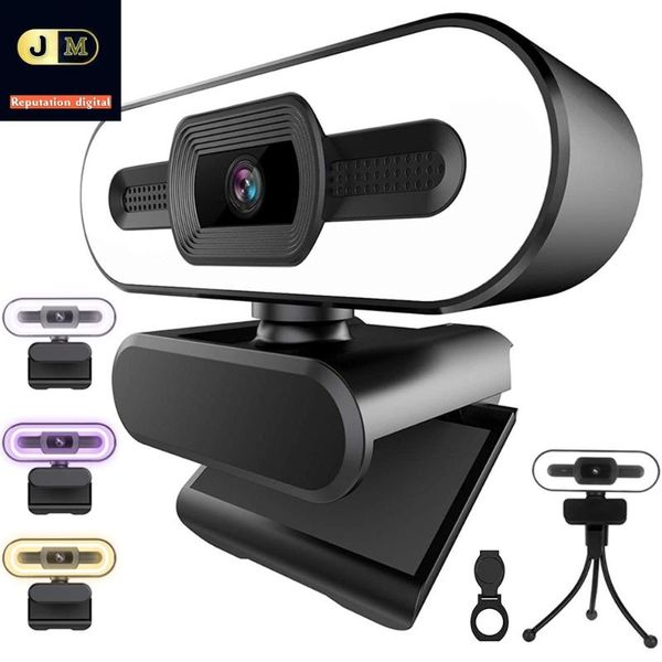 webcams 2k webcam 1080p ring light full hd web camera pc mac laptripod deskusb with microphone webcamera for youtube live video
webcams 2k webcam 1080p ring light full hd web camera pc mac laptripod deskusb with microphone webcamera for youtube live video
