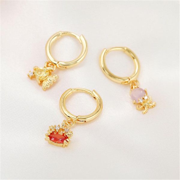hoop & huggie marine animal goldfish earrings copper bijoux femme gold color cute starfish drop for girls beach jewelry, Golden;silver
hoop & huggie marine animal goldfish earrings copper bijoux femme gold color cute starfish drop for girls beach jewelry, Golden;silver