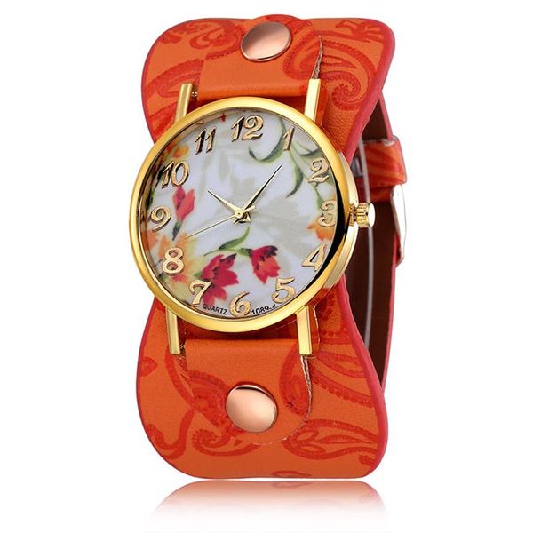 wristwatches flower dial woman watches etra wide leather strap ladies quartz watch relogio feminino creative for women montre femme, Slivery;brown
wristwatches flower dial woman watches etra wide leather strap ladies quartz watch relogio feminino creative for women montre femme, Slivery;brown