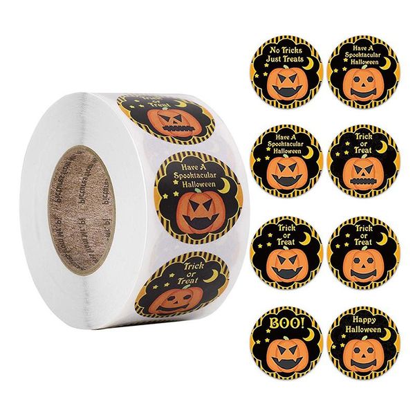window stickers 500pcs/roll halloween pumpkin decor labels seal diy gift paper sticker
window stickers 500pcs/roll halloween pumpkin decor labels seal diy gift paper sticker