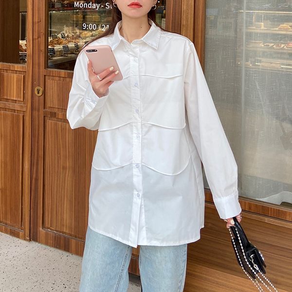 Sweet White shirt korean style long sleeve blouses Basic Loose Ruffles Patchwork womens tops and blouse 2021 (F4215)
Sweet White shirt korean style long sleeve blouses Basic Loose Ruffles Patchwork womens tops and blouse 2021 (F4215)