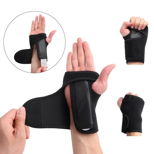 wrist support hand brace carpal tunnel splint arthritis sprain stabilizer straps wristband with steel sports wrap protector, Black;red
wrist support hand brace carpal tunnel splint arthritis sprain stabilizer straps wristband with steel sports wrap protector, Black;red