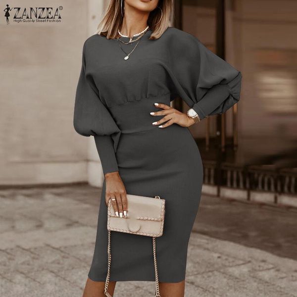 casual dresses autumn women long lantern sleeve sundress zanzea elegant knit tunic dress fashion holiday party slim vestidos female robe, Black;gray
casual dresses autumn women long lantern sleeve sundress zanzea elegant knit tunic dress fashion holiday party slim vestidos female robe, Black;gray