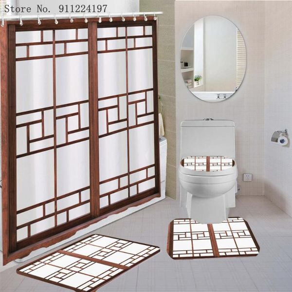 shower curtains vintage style fashion wooden door waterproof curtain with hooks 4 piece anti-slip carpet cover toilet lid bath mat
shower curtains vintage style fashion wooden door waterproof curtain with hooks 4 piece anti-slip carpet cover toilet lid bath mat