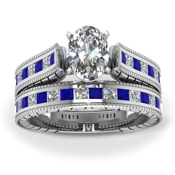 cluster rings blue 2pcs/set luxury male female square wedding ring sets for women gold color zircon stackable cz midi couples set, Golden;silver
cluster rings blue 2pcs/set luxury male female square wedding ring sets for women gold color zircon stackable cz midi couples set, Golden;silver