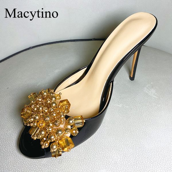slippers summer ladies party high heels rhinestone crystal sequins round head red gold black g7jb
slippers summer ladies party high heels rhinestone crystal sequins round head red gold black g7jb