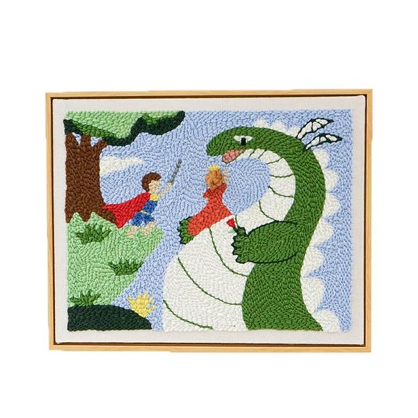 other arts and crafts 40*60cm the dragon princess punch needle embroidery kit for beginners diy set home decor custom
other arts and crafts 40*60cm the dragon princess punch needle embroidery kit for beginners diy set home decor custom
