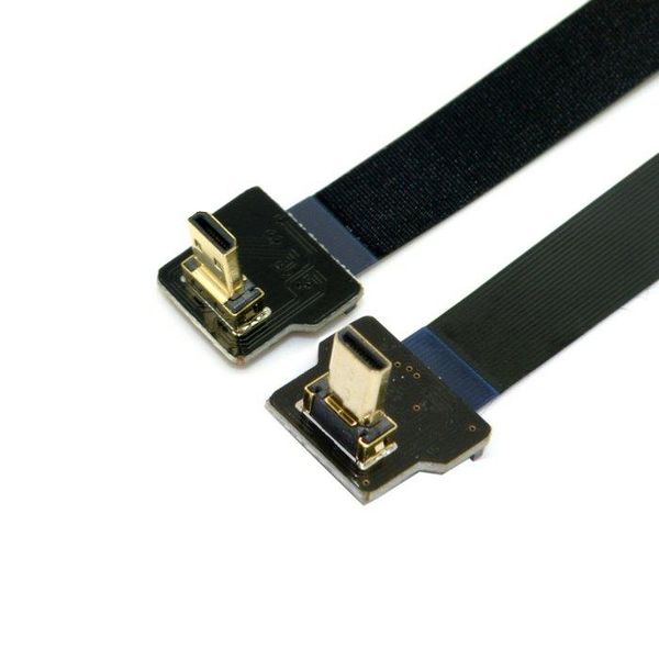 audio cables & connectors 90 degree down angled fpv micro male to up fpc flat cable for hero 4, gh4, bmpcc, a5000, a6000, a7r
audio cables & connectors 90 degree down angled fpv micro male to up fpc flat cable for hero 4, gh4, bmpcc, a5000, a6000, a7r