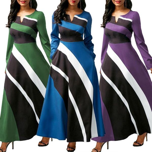 casual dresses vestidos de fiesta ropa mujer vestido largo con cuello en v y manga larga cintura alta para, Black;gray
casual dresses vestidos de fiesta ropa mujer vestido largo con cuello en v y manga larga cintura alta para, Black;gray