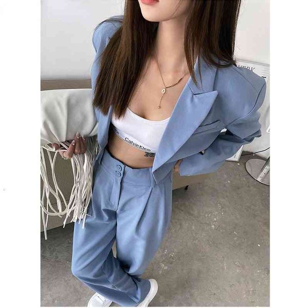 women's two piece pants conjuntos de peças moda coreana blazer ternos feminino casaco colheita e calça manga longa conjunto 2 outfit 09, White
women's two piece pants conjuntos de peças moda coreana blazer ternos feminino casaco colheita e calça manga longa conjunto 2 outfit 09, White
