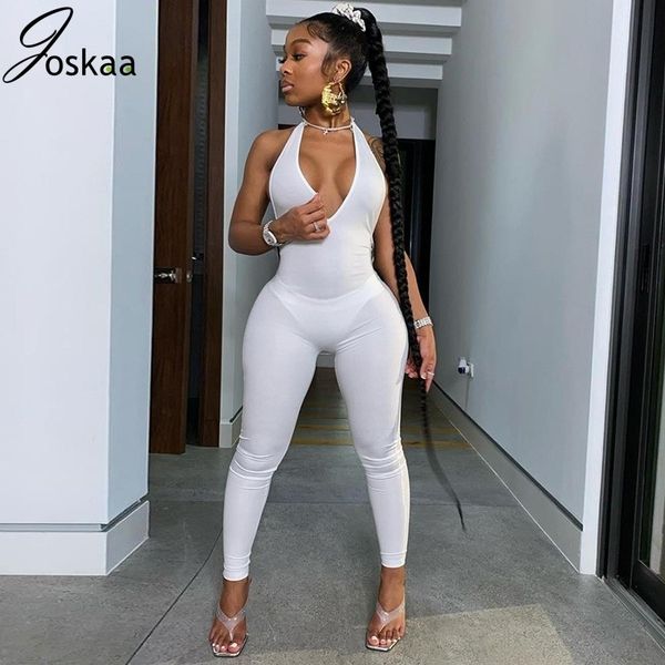 joskaa women soild nightclub jumpsuit skinny bodycon backless halter v neck hip sports rompers overalls celebrate outfits 210326, Black;white
joskaa women soild nightclub jumpsuit skinny bodycon backless halter v neck hip sports rompers overalls celebrate outfits 210326, Black;white