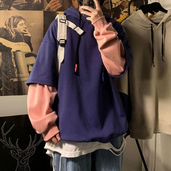 men's hoodies & sweatshirts fashion hoodie pure color patchwork loose youth sweater 2021 spring and autumn street casual korean style c, Black
men's hoodies & sweatshirts fashion hoodie pure color patchwork loose youth sweater 2021 spring and autumn street casual korean style c, Black