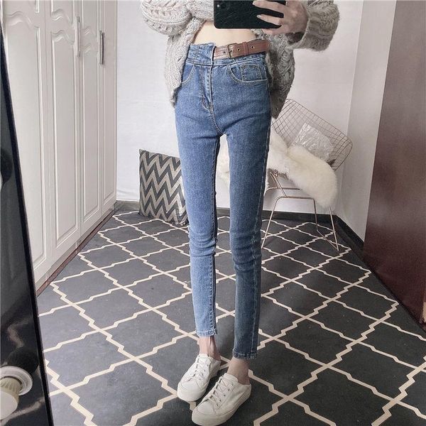 women 2021 spring autumn slim jeans female skinny high waist jeans ladies denim pencil pants casual stretch pants g44, Blue
women 2021 spring autumn slim jeans female skinny high waist jeans ladies denim pencil pants casual stretch pants g44, Blue