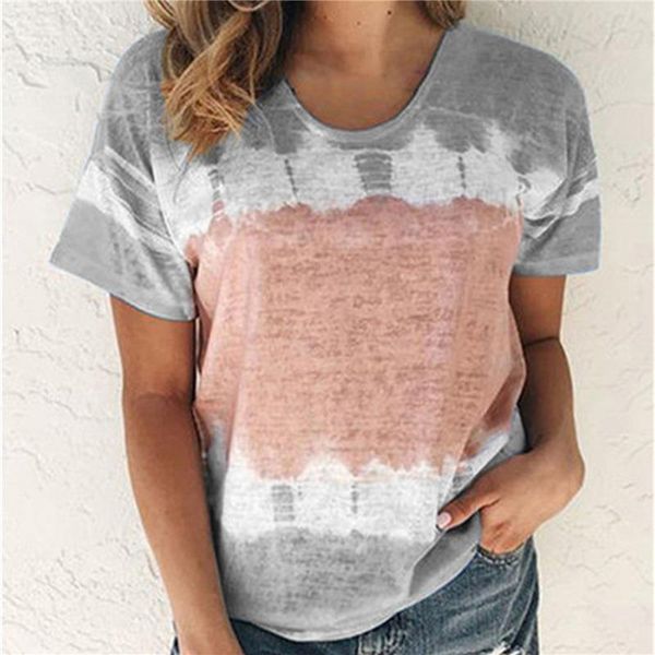 women's t-shirt 2021 womens t shirt summer tees tie dye short sleeve crew neck casual loose female, White
women's t-shirt 2021 womens t shirt summer tees tie dye short sleeve crew neck casual loose female, White